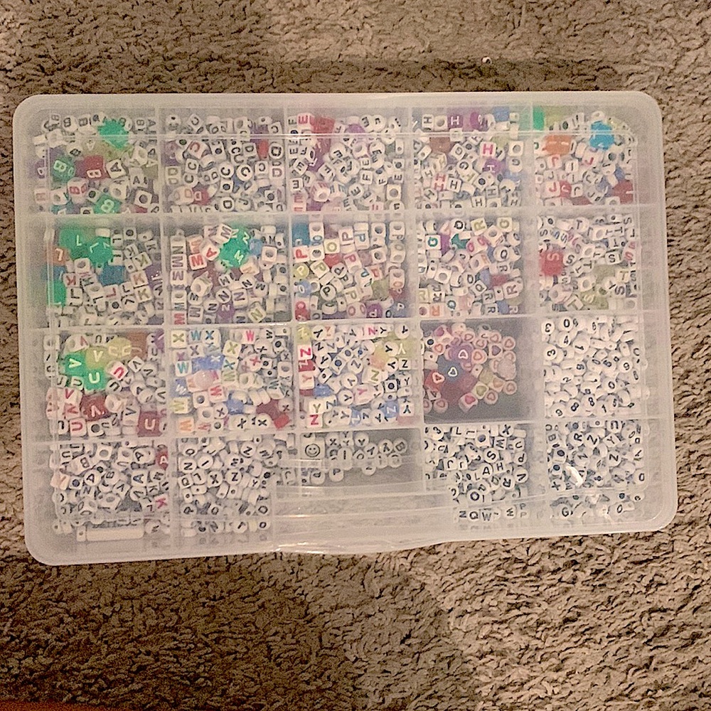 Multicolor. Beads. 2 pounds of beads.